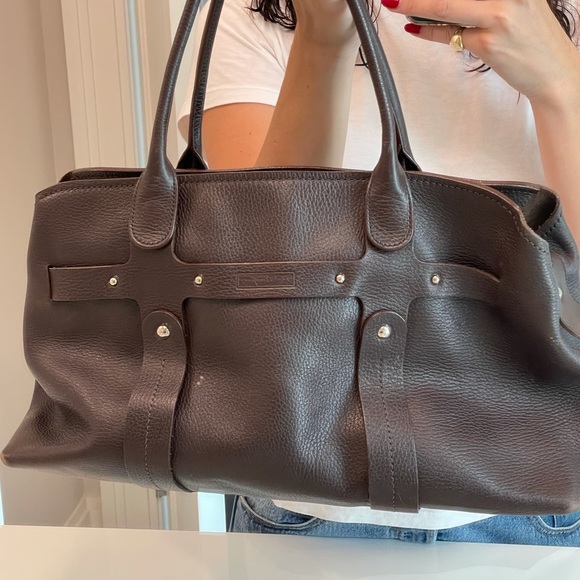 Ferragamo Brown Leather Shoulder Bag - Picture 6 of 8